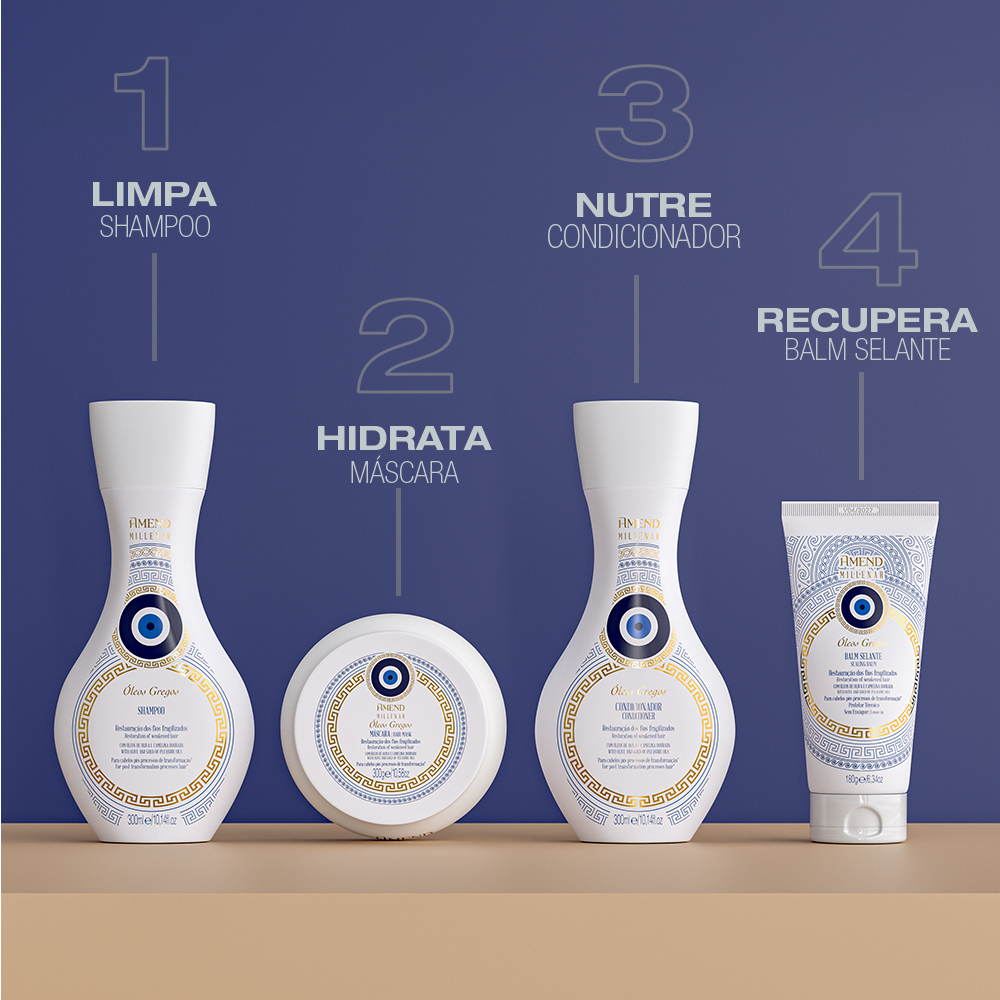 Shampoo Amend Millenar Óleos Gregos 300ml image number 5